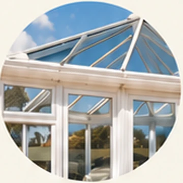 Bright, clean conservatory glass