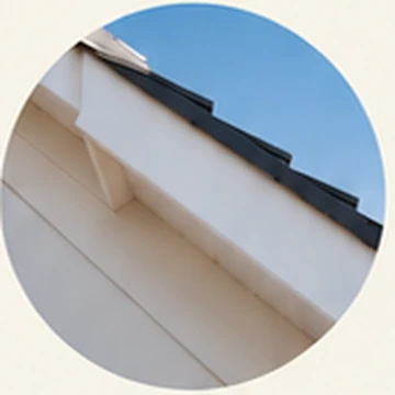 Fresh white fascias and exterior roofline